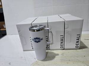 lot 642 image: Lot of 12 H2Go Denali Westmor 40oz Stainless Steel Tumblers