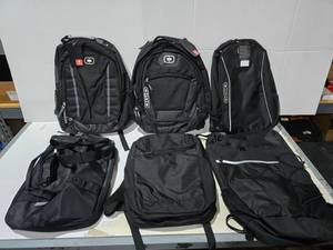lot 656 image: Lot of 6 Backpacks.  Ogio & More.