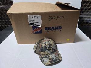 lot 667 image: Kati Oilfield Camo Adjustable Mesh Back Hats.  Approx 12 Hats Per Pack.  QUANTITY 6 PACKS  BID IS TIMES THE QUANTITY