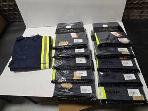 lot 670 image: Lot of 11 Size Large Misc Flame Resistant Work Shirts.  Includes Rasco FR1403NV (Qty 1) & Portwest F131 (Qty 10)