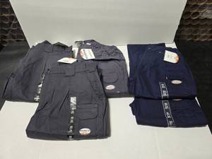 lot 676 image: Lot of Misc Flame Resistant Work Pants.  Includes NPP2014 (Qty 2) &amp FR4303CH (Qty 3)&nbsp&nbsp MSRP $60 Each