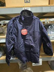 lot 679 image: Bulwark Flame Resistant JLJ6NV Navy Insulated Lined Bomber Jacket, Size Medium