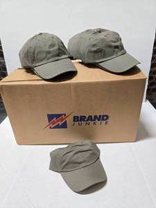 lot 688 image: Large Box of Approx 156 Valucap VC300 Olive Adjustable Hats