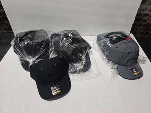 lot 704 image: Richardson 155 Lite Trail Hat, NavyCharcoal & CharcoalBlack.  Approx 12 Hats Per Pack  QUANTITY 3 PACKS  BID IS TIMES THE QUANTITY