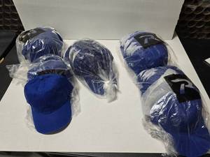 lot 709 image: Richardson 320 Royal Blue Washed Chino Hat.  Approx 12 Hats Per Pack  QUANTITY 5 PACKS  BID IS TIMES THE QUANTITY