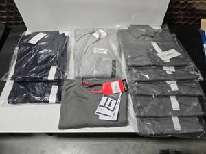 lot 721 image: Lot of 9 Size Large Misc Flame Resistant Work Shirts.  Includes FR1003GY (Qty 5), FR33 (Qty 1), FR2102GY (Qty 1) &amp FR1303NV (Qty 2)&nbsp MSRP $55 Each