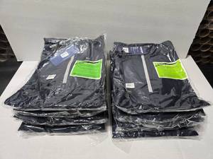 lot 730 image: Charles River #9109 Mens Chatham Anorak Half-Zip Pullover, Sizes 2XL & 3XL.  SEE PICS FOR SIZE COUNTS  QUANTITY 9  BID IS TIMES THE QUANTITY