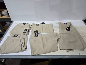 lot 770 image: Footjoy Khaki Mens Golf Pants & Sorts.  SEE PICS FOR SIZE