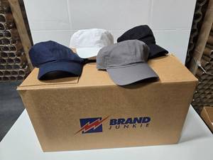 lot 785 image: Outdoor Cap GWT-111 Garmet Washed Dad Hat.  Black (Qty 61), Navy (Qty 42), Charcoal (Qty 6) & White (Qty 18)