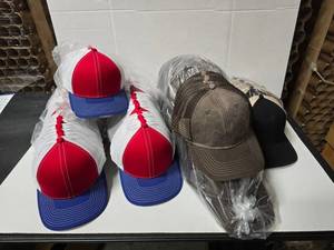 lot 798 image: Lot of Misc Dri-Duck, Paramount  &amp Outdoor Caps.  Approx 12 Hats Per Pack  QUANTITY 9 PACKS  BID IS TIMES THE QUANTITY