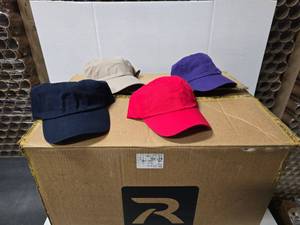 lot 838 image: Large Lot of Approx 206 ValuCap VC-300 Cotton Dad Caps.  SEE PICS FOR COLORS & COUNTS.