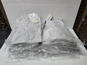 lot 809 image: Rasco Flame Resistant FR0101GY Gray Long Sleeve Henley Shirts, Sizes Large &amp 3XL.  SEE PICS FOR SIZE COUNTS  QUANTITY 17  BID IS TIMES THE QUANTITY&nbsp MSRP $40 Each