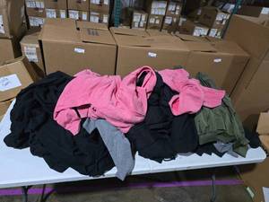 lot 832 image: MASSIVE Lot of Approx 77 Womens Independent Hoodies & 20 Soft Shell Jackets.  SEE PICS OF ALL THAT IS INCLUDED