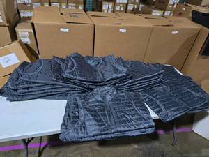 lot 835 image: MASSIVE Lot of Misc Port Authority Puffer Bests & Hoodies.  SEE PICS OF ALL THAT IS INCLUDED