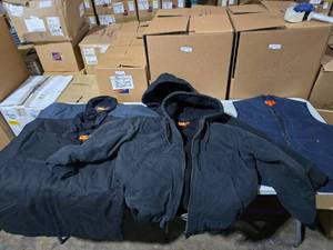 lot 862 image: Lot of 6 Corner Stone Jackets & Vests.  SEE PICS FOR SIZES