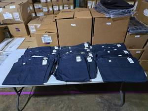 lot 873 image: Lot of 18 Dickies Industrial Work Pants.  SEE PICS FOR SIZES AND QUANTITIES