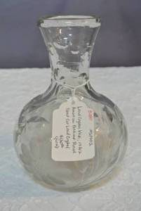 lot 123 image: Lead crystal vase 1930s american brilliant period hand cut lead crystal