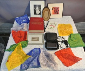 lot 79 image: Garmin GPS the watercolor in the photo are signed as well and original and a Garmin and more