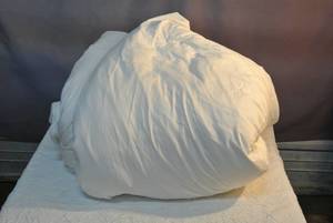 lot 110 image: Queen size bed down comforter