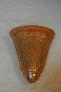 lot 124 image: Vintage Lusterware glass wall sconce