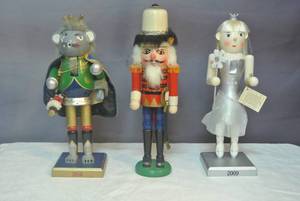 lot 155 image: 3 nutcrackers about 14 inches tall see all pictures