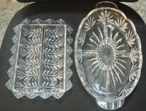 lot 160 image: Cristal trays