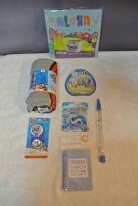 lot 182 image: Paw patrol fleece throw,stitch fabric storage cube 10x10x10,paw patrol pacifier,clip,scented cloud sand and more see pictures