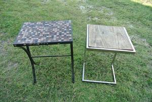 lot 261 image: Cambridge Lagoon 18 Square Mosaic Side Table and side table