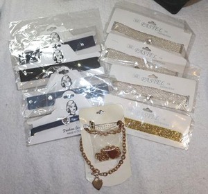 lot 226 image: Jewelry chokers and gold chain necklaces