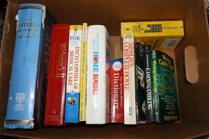 lot 93 image: Books dictionaries, medical encyclopedias, casino and games