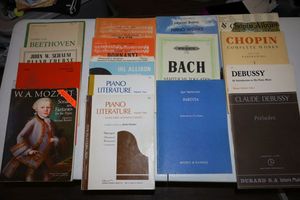 lot 84 image: Piano music books classic collection