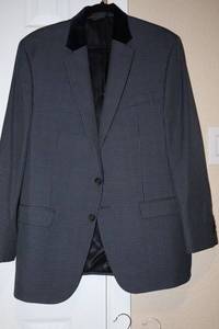 lot 60 image: Mens Ralph Lauren suit jacket, Suit pants, and ties, see all photos