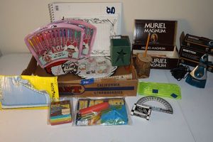 lot 281 image: Art supplies, drawing paper, pencil sharpeners and more