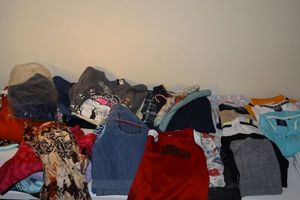 lot 295 image: Mixed clothes selection