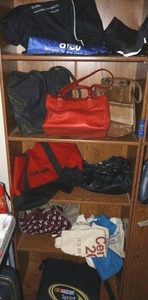 lot 332 image: Purses, bags, and stadium seat