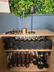 lot 77 image: Large Lot of Rechargeable Table Lights w 3 Brightness Levels.  Approx 50 Lights.