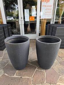 lot 81 image: Lot of 2 Large Japi Planter Pots