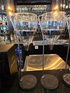 lot 112 image: Lot of 2 Wine Table Tower Wine Aerators