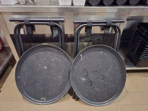 lot 125 image: Lot of 2 Rastaraunt Food Trays & Stands