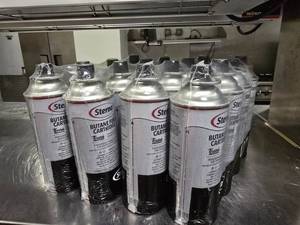 lot 126 image: Lot of 12 Sterno Butane Fuel Cartridges