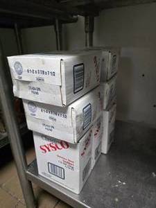 lot 147 image: Lot of 7 Boxes of Sysco Stainless Steel Scrubbers.  12 Scrubber Per Case.