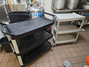 lot 167 image: Lot of 2 Rolling Carts