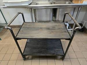 lot 168 image: Rolling Industrial Style Cart