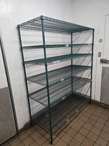 lot 190 image: Metro Antimicrobial Shelf.  Shelf Measures 74 x 60 x 24