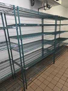 lot 192 image: Metro Antimicrobial Shelf.  Shelf Measures 74 x 60 x 24