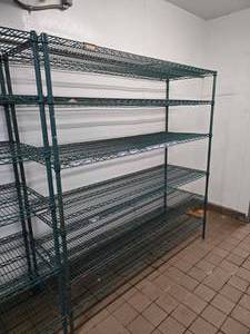 lot 193 image: Metro Antimicrobial Shelf.  Shelf Measures 74 x 60 x 24