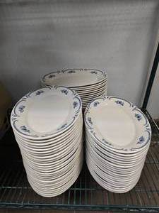 lot 199 image: Lot of Approx 75 Homer Laughlin American Rose Oval Platters
