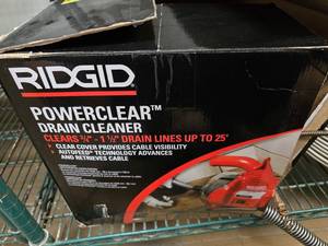 lot 230 image: Ridgid PowerClear Drain Cleaner