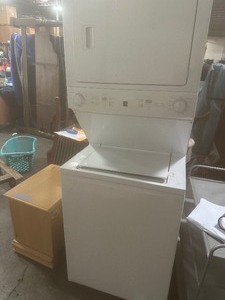 lot 54 image: Kenmore stackable washer and dryer- model # 417-6732810
