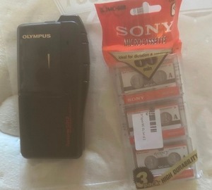 lot 156 image: MICRO CASSETTE RECORDER & TAPES